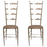 Pair of Tall Italian  Chiavari  Chairs