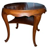 French Inlaid Mahogany Round Table