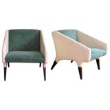Pair of Italian Lounge Chairs by Gio Ponti