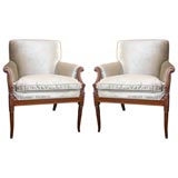 A Pair of Robsjohn-Gibbings Armchairs from the Casa Encantada