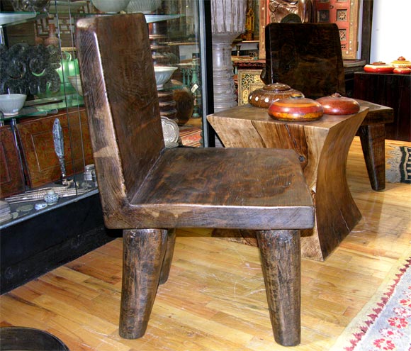 Carved wood chairs. Priced as pair.