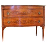 Italian Bowfront Two Drawer Commode