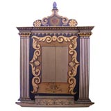 Wooden painted French Altar Panel
