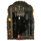 Gold Gilded Catail Mirror