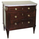 Louis XVI Marble Top Commode, Signed