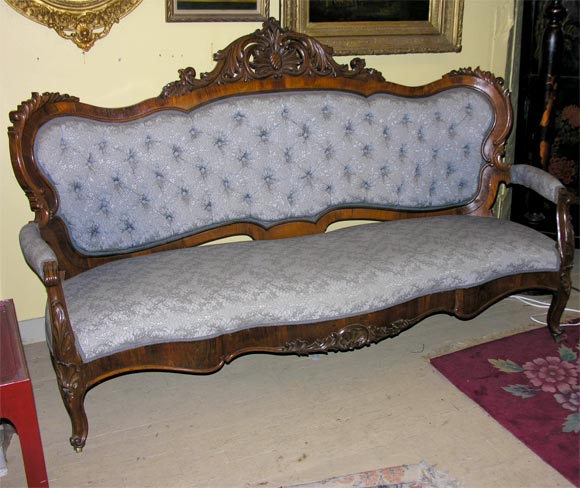 A 19th Century Carved Rosewood Sofa