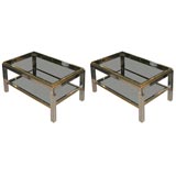 Pair of Coffee Tables by Willy Rizzo (both signed)