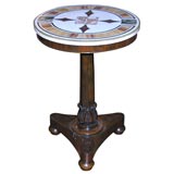 William IV Specimen Marble Topped End Table on Rosewood Base.