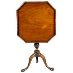 Mahogany Occasional Table with Octagonal Galleried Top 4