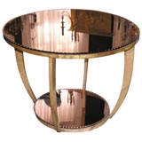 French Deco Rose Mirrored Table