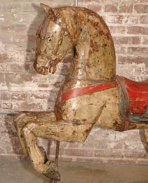 French 1930s Carousel Horse Figure