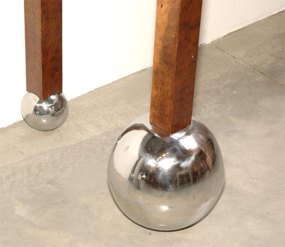 Italian 60's Console Table with Metal Balls