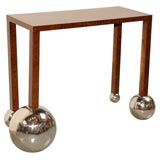 60's Console Table with Metal Balls