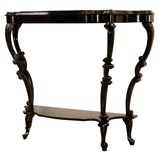 Antique 19th c. Portuguese Console Table w/Mirror Top