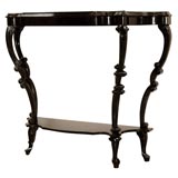 19th c. Portuguese Console Table w/Mirror Top