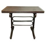 Bentwood and cane table