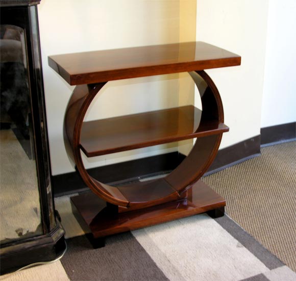 Pair of Mahogany Art Deco Side Tables