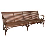1880-1890 SLATTED BENCH FROM PENNSYLVANIA