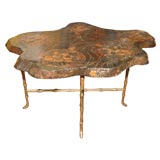 french japanese irregular shaped coffee table by jensen