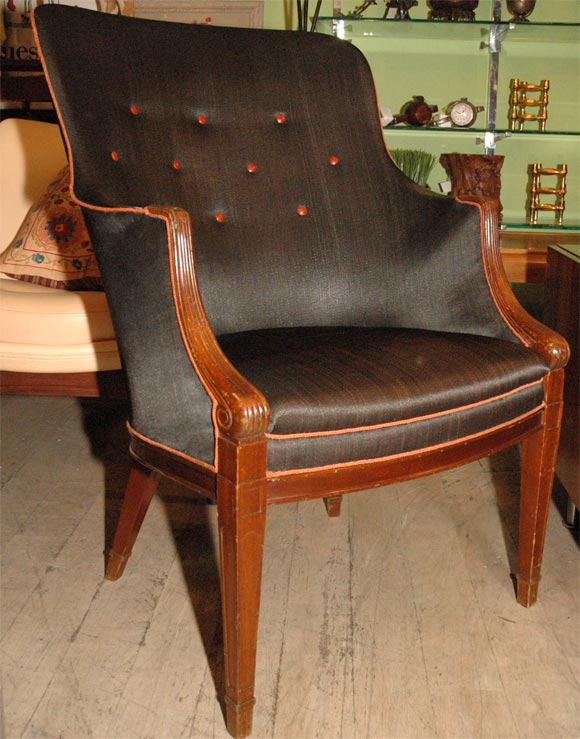 Frits Henningsen easy chair upholstered in horse hair