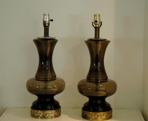 PAIR BLENKO LAMPS