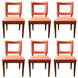 Set of Six  Side Chairs