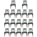 Set of Sixteen John Stuart Inc. Dining Chairs