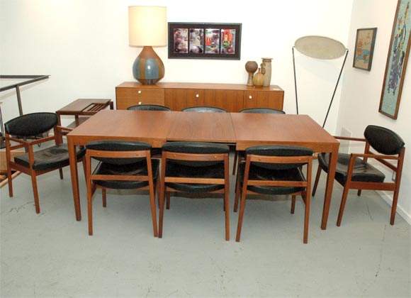 George Nelson teak "Thin Edge" dining set.