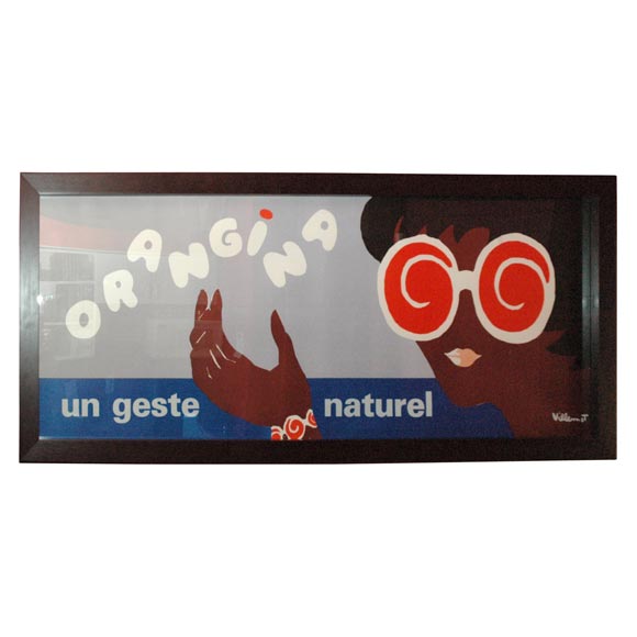 thumbnail image 2 of Vintage Orangina Poster By Villemot – 16x20 Art Print – Paper 2 of 5