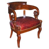 CONTINENTAL NEOCLASSIC MAHOGANY DESK CHAIR
