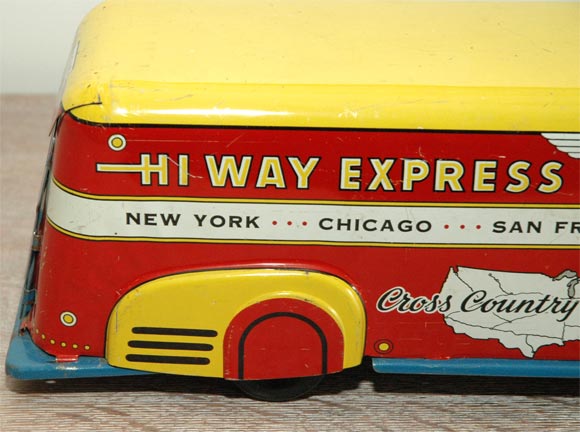American Marx Tin Litho Highway Express Toy Truck