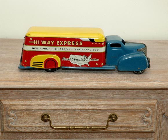 Marx Tin Litho Highway Express Toy Truck 1