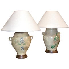 Antique Italian Majolica Lamps