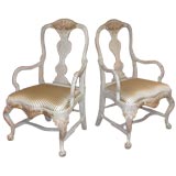 Pair of 18th Century Gustavian Swedish Armchairs
