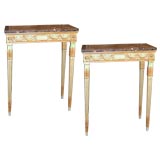 Pair of Italian Neo-Classical Side Tables