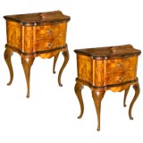 Pair of 18th Century Italian Walnut Bedside Commodes