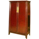 Chinese Red Crackle Armoire