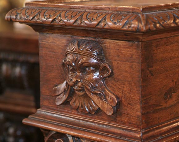 Pair of Walnut Pedestals