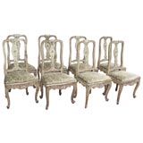 Antique Set of 8 Italian sidechairs