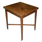 walnut game table