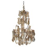 Antique 19th C. Bronze and Crystal 15 light chandelier