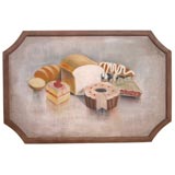 Wooden Cafe Painting of Pastries