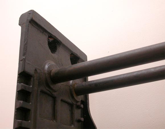 19th Century Iron Rack from the Carnegie Library in New York