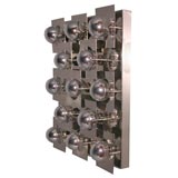 70's Chrome Wall/Ceiling Lamp
