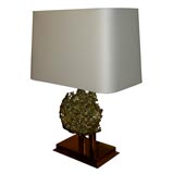 Vintage Cast Gilt Bronze Table Lamp