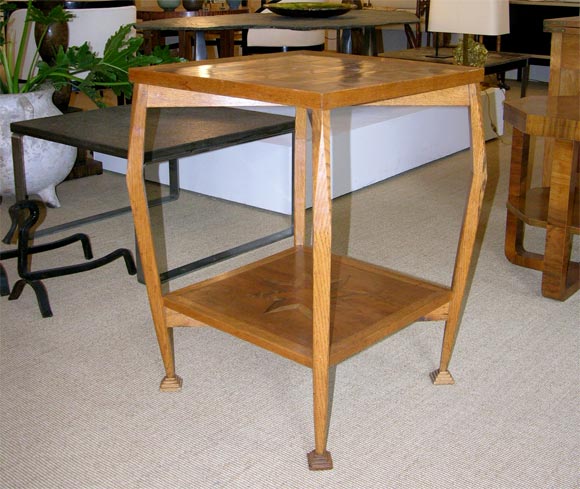 Unique Square Marquetry Table