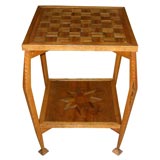Unique Square Marquetry Table