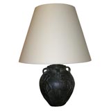 Black Terra Cotta Table Lamp