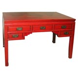 Antique 5 Drawer Writing Table