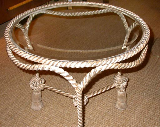 #1178 Iron rope side table 1